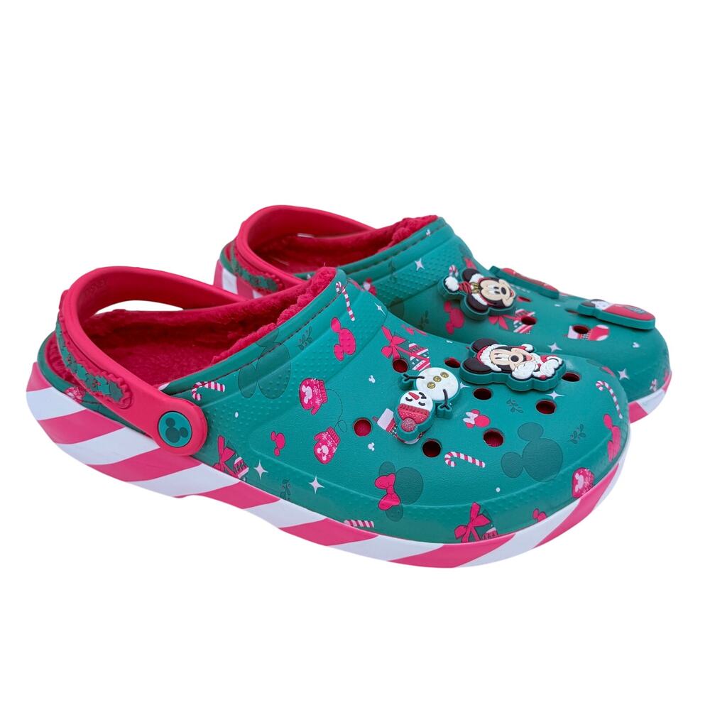 Crocs Disney Minnie & Mickie Mouse Unisex Christmas Clogs Sandals Size M 9 W 11